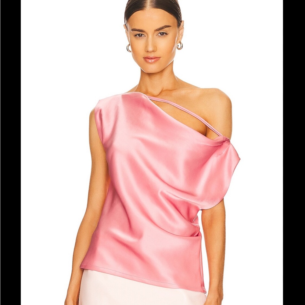Paris Georgia Christophe Top Japanese Sateen, Dusty Pink,